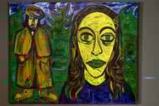 Zdzisław Nitka, Dzień dobry panie Gauguin, 2024, olej na płótnie, 110 x 140 cm