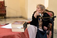 <p>Uroczystość z okazji 93. urodzin poetki Urszuli Kozioł</p>