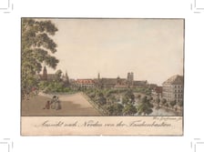 <p>Bastion Sakwowy. Poczt&oacute;wka z grafiką Maximiliana von Grossmanna, ok. 1825 r.</p>