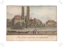 <p>Ostr&oacute;w Tumski. Poczt&oacute;wka z grafiką Maximiliana von Grossmanna, ok. 1825 r.</p>