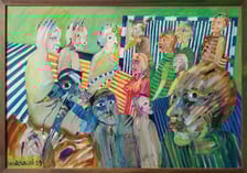 <p class="MsoNormal">Czesław Wiącek, Bramka, obraz olejny, 70 x 100 cm, 2009</p>