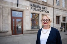 <p>Wystawa &bdquo;Wojciech Fangor: American Dream&rdquo; w Krupa Art Foundation w Rynku &ndash; kuratorka Dorota Monkiewicz</p>
