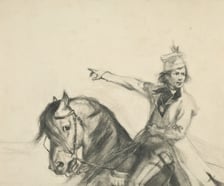 <p>Szkic do Panoramy Racławickiej (Tadeusz Kościuszko)</p>