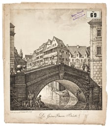 <p>Most Pod Zielonym Drzewem na Oławie Kociej, wewnętrznej fosie, kt&oacute;ry stał przy obecnym pl. Dominikańskim (w ciągu dawnej ul. Pocztowej).</p>