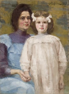 <p>Aniela Pająk&oacute;wna, Portret z c&oacute;rką Stanisławą, 1907, Muzeum Narodowe w Krakowie</p>