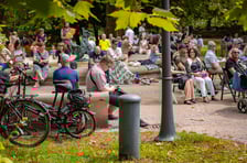 <p>Park Staromiejski, 26.07.2025. Koncert Dominik Mąkosa Trio, Vertigo Summer Jazz Festival 2025.</p>