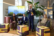 <p>Konferencja prasowa przed 11. Międzynarodowym Festiwalem Teatralnym Dialog-Wrocław 2025</p>