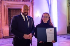 <p>Uroczystość przyznania stypendi&oacute;w dla młodzieży wrocławskiej, uzdolnionej artystycznie</p>