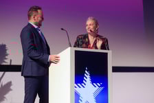 <p>Inauguracja 16. Tauron American Film Festival w kinie Nowe Horyzonty &ndash; Urszula Śniegowska i Błażej Hrapkowicz</p>