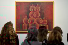 <p>Otwarcie wystawy "Wieloświat. Anna Szpakowska-Kujawska" w Muzeum Architektury we Wrocławiu</p>