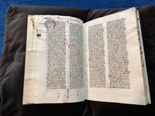 <p>Odzyskany rękopis z XV wieku</p>