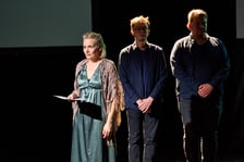 <p>Kadr z czytania preformatywnego "Dzień dobry, jestem wdową". Wrocław, 28.02.2026</p>