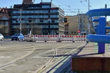 prace torowe na placu Jana Pawła II