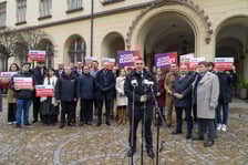 Konferencja prasowa prezydenta Jacka Sutryka i Nowej Lewicy