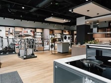 Centrum Doświadczeń Miele (Miele Experience Center) powstało w kompleksie Bulvary przy ulicy Księcia Witolda 13