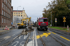Prace na ulicy Trzebnickiej