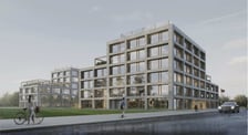 <p>Projekt biurowca, kt&oacute;ry powstać ma na Nowych Żrenikach&nbsp;</p>