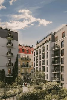 Wizualizacje projektu budowy Ogrodów Staromiejskich w miejscu dawnej fabryki tytoniu przy ul. Stawowej 10