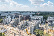 Tak powstaje Port Popowice - jedna z największych nadodrzańskich j inwestycji mieszkaniowych we Wrocławiu.