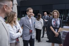 Uczestnicy obchodów 10-lecia 3M Global Service Center  we Wrocławiu.