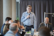 <p>prof. Rafał Matyja z Kolegium Gospodarki i Administracji Publicznej Uniwersytetu Ekonomicznego w Krakowie, spotkanie metropolitalne w Barbarze we Wrocławiu (24 lipca 2025)</p>