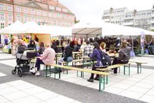 Uczestnicy Wrocławskiego Oktoberfest  na placu Nowy Targ, 11.10.2025 r.