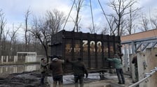 <p>Początek przygotowań do podr&oacute;ży nosorożca w zoo w Szeged</p>