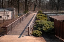 <p>Kładka nad wybiegiem niedźwiedzi we wrocławskim zoo, zdjęcie z wiosny 2026</p>