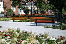 Strefa wejściowa od ulicy Świdnickiej na Promenadę Staromiejską w okolicach pomnika Bolesława Chrobrego