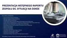 raport w sprawie katastrofy ekologicznej na Odrze