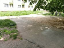 Miejsce na Szczepinie zanim pojawił się plac zabaw