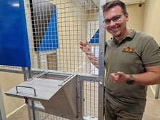 <p>Paweł Sroka, kierownik Wydziału Zwierząt Drapieżnych</p>