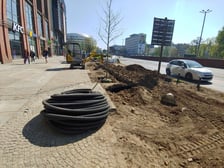 <p>Teren przy Galerii Dominikańskiej w 2019 roku</p>