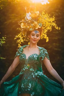 <p>W programie Festiwalu Traw i Kwiat&oacute;w Jesieni w Arboretum Wojsławice będzie m.in. pokaz stroj&oacute;w z traw i kwiat&oacute;w</p>