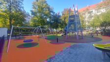 Integracyjny, odmieniony plac zabaw na skwerze im. Ireny Sendlerowej
