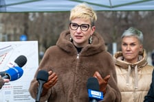 Wrocław zazielenia plac przy pomniku Bolesława Chrobrego - konferencja prasowa 17.03.2025