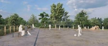 Wizualizacja prac zaplanowanych przy jeziorze Pawłowickim - powstanie m.in. plac zabaw i boisko do siatkówki plażowej