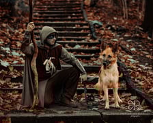 Halloweenowa sesja z podopiecznymi wrocławskiego Schroniska dla Bezdomnych Zwierząt.