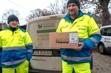 Pracownicy MPWiK, którzy uratowali nietoperza