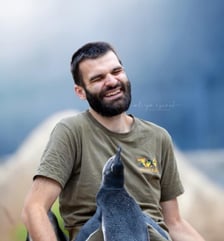 Dawid Dobrach z jednym ze swoich podopiecznych