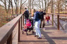 Nowa kładka nad wybiegiem niedźwiedzi we Wrocławskim zoo