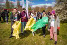 Akcja Czysta Odra, Wrocław, 8 kwietnia 2026, okolice Kładki Zwierzynieckiej