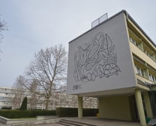 Nowy mural Oteckiego na budynku Katedry Epizootiologii z Kliniką Ptaków i Zwierząt Egzotycznych Uniwersytetu Przyrodniczego we Wrocławiu