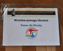 Na zdjęciu uczestnicy akcji pomocy dla Ukrainy