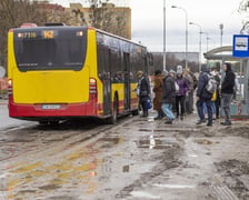 Na zdjęciu widać budowę linii autobusowo-tramwajowej na Nowy Dwór