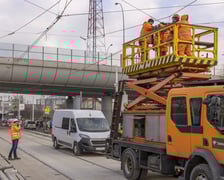 Zdjęcie z budowy TAT na Nowy Dwór, z 8 lutego 2023 roku