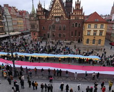 Wrocławskie uroczystości w rocznicę bohaterskiego oporu Ukraińców przeciwko rosyjskiej inwazji