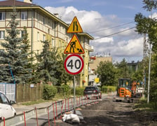 Przebudowa ulicy Dolnobrzeskiej na osiedlu Leśnica, sierpień 2023