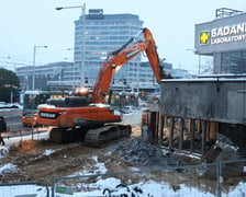 Rozbiórka esplanady na placu Grunwaldzkim