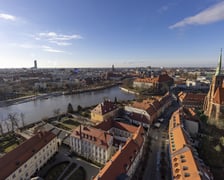 Widok z katedry na Ostrowie Tumskim